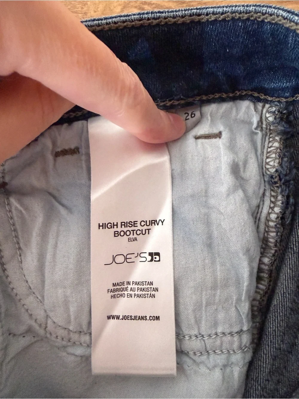 Joe's Jeans Elva High Rise Curvy Bootcut Jeans Blue Women's - Size 26
